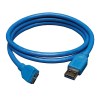 USB 3.0 SuperSpeed Device Cable (A to Micro-B M/M), Blue, 3 ft. (0.91 m) U326-003