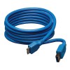 USB 3.0 SuperSpeed Device Cable (A to Micro-B M/M), Blue, 6 ft. (1.83 m) U326-006