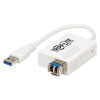 USB 3.0 Singlemode Fiber Optic Transceiver Ethernet Adapter, 10/100/1000 Mbps, 1310nm, 5km, LC U336-SMF-1G-LC