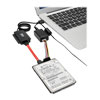 Connects a SATA drive to your computer’s USB port for extra storage, quick disk formatting and fast data transfer.