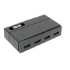 4-Port USB 3.0 SuperSpeed Hub for Data and USB Charging - USB-A, BC 1.2, 2.4A U360-004-2F