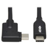 USB-C Cable (M/M) - USB 3.2 Gen 1, Thunderbolt 3, 60W PD Charging, Right-Angle Plug, Black, 1 ft. (0.3 m) U420-001-RA