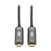 USB-C AOC Cable (M/M) - USB 3.2 Gen 2 (10 Gbps) Plenum-Rated Fiber Active Optical Cable - Data Only, Backward Compatible, Black, 10 m (33 ft.) U420F-10M-D321