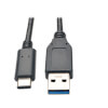 USB-C to USB-A Cable (M/M), USB 3.2 Gen 1 (5 Gbps), Thunderbolt 3 Compatible, 3 ft. (0.91 m) U428-003