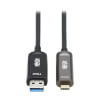 USB-A to USB-C AOC Cable (M/M) - USB 3.2 Gen 2 Plenum-Rated Fiber Active Optical - Data Only, Backward Compatible, Black, 10 m (33 ft.) U428F-10M-D321