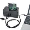 Dock connects a SATA hard drive to your computer, laptop or tablet's USB-C port. 