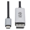 USB-C to DisplayPort 1.4 Active Adapter Cable (M/M), UHD 8K, Black/Silver, 3 ft. (0.9 m) U444-003-DP8SE