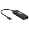Adaptador multitor USB-C-4K 60 Hz HDMI, USB-A, GBE, carregamento de 100W PD, HDR, HDCP 2.2 U444-06N-H4GUC2