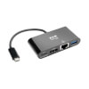 USB-C Multiport Adapter - HDMI, USB 3.2 Port, GbE, 60W PD Charging, HDCP, Black U444-06N-HGUB-C