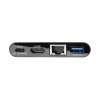 Adds USB-C PD charging, HDMI, Gigabit Ethernet and USB 3.0 ports to the USB-C or Thunderbolt 3 port on your laptop, MacBook or Chromebook.