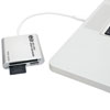 Unit connects between your computer, laptop or tablet's USB-C port and a variety of memory cards. 