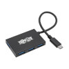 4-Port USB-C Hub, USB-C to 4x USB-A Ports, USB 3.0, Black U460-004-4A-AL