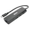 4-Port USB-C Hub, USB-C to 4x USB-A Ports, USB 3.0, Black, Slim U460-004-4AB