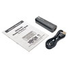 USB Micro-B cable and owner's manual are included.