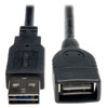 Universal Reversible USB 2.0 Extension Cable (Reversible A to A), 6-in. (15.24 cm) UR024-06N