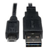 Universal Reversible USB 2.0 Cable (Reversible A to 5Pin Micro B M/M), 1 ft. (0.31 m) UR050-001