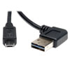 Universal Reversible USB 2.0 Cable (Reversible Right / Left-Angle A to Micro-B M/M), 3 ft. (0.91 m) UR050-003-RA