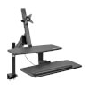 WorkWise Height-Adjustable Sit-Stand Workstation, Single-Monitor, Clamp-on WWSS1327CP