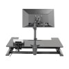 Changing monitor and keyboard height can improve ergonomics, promote health and increase productivity.<br>