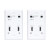 HDMI over Cat6 Extender Kit, Wallplate, 4K 60Hz, HDR, Dual Output, IR, PoC, 230 ft., TAA B127A-2A1-FHFH