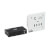 4-Port HDMI over Cat6 Extender Switch Kit, Wall Plate/Box - 4K 60 Hz, HDR, 4:4:4, IR, PoC, 230 ft. (70.1 m), TAA B127A-4X1-BH
