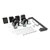 Mobile Cart Conversion Kit with Handle, Casters and Power Cord Manager for 16-Device AC and USB Charging Stations CSHANDLEKIT2