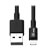 Cabo de sincronização/carga USB-A para Lightning (M/M)-MFI, preto, 3 pés (0,9 m) M100-003-BK