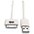 USB Sync/Charge Cable with Apple 30-Pin Dock Connector, White, 3 ft. (0.91 m) M110-003-WH