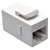 Cat6 Straight-Through Modular In-Line Snap-In Coupler (RJ45 F/F), White, TAA N235-001-WH