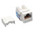 Cat6/Cat5e 110 Style Punch Down Keystone Jack - White, 25-Pack, TAA N238-025-WH