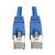 Cat6a 10G Certified Snagless Shielded STP Ethernet Cable (RJ45 M/M), PoE, Blue, 3 ft. (0.91 m) N262-003-BL