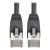 Cat6a 10G-Certified Snagless Shielded STP Ethernet Cable (RJ45 M/M), PoE, Black, 15 ft. (4.57 m) N262-015-BK