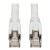 Cat8 25G/40G-Certified Snagless Shielded S/FTP Ethernet Cable (RJ45 M/M), PoE, White, 3 ft. (0.91 m) N272-003-WH