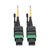 MTP/MPO (APC) Singlemode Patch Cable (F/F), 12 Fiber, 40/100 GbE, QSFP+ 40GBASE-PLR4, Plenum, Push/Pull Tab, Yellow, 5 m (16 ft.) N390-05M-12-AP