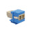 Duplex Multimode Fiber Coupler, Keystone Jack - LC to LC, Blue N455-000-BL-KJ