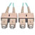 10Gb Duplex Multimode 50/125 OM3 LSZH Fiber Patch Cable (SC/SC) - Aqua, 1M (3 ft.) N806-01M