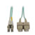 10Gb Duplex Multimode 50/125 OM3 LSZH Fiber Patch Cable (LC/SC) - Aqua, 1M (3 ft.) N816-01M
