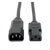 PDU Power Cord, C13 to C14 - 10A, 250V, 18 AWG, 2 ft. (0.61 m), Black, 5-Pack P004-002-5