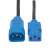 PDU Power Cord, C13 to C14 - 10A, 250V, 18 AWG, 4 ft. (1.22 m), Blue P004-004-BL