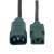 PDU Power Cord, C13 to C14 - 10A, 250V, 18 AWG, 4 ft. (1.22 m), Green P004-004-GN