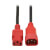 PDU Power Cord, C13 to C14 - 10A, 250V, 18 AWG, 4 ft. (1.22 m), Red P004-004-RD