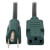 Desktop Computer AC Power Cable, NEMA 5-15P to C13 - 10A, 125V, 18 AWG, 4 ft. (1.22 m), Green Plugs P006-004-GN