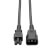 Laptop Power Adapter Cord, C14 to C5 Adapter - 2.5A, 250V, 18 AWG, 6 ft. (1.83 m), Black P014-006