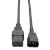 Power Cord, C19 to C14 - Heavy-Duty, 15A, 250V, 14 AWG, 6 ft. (1.83 m), Black P047-006