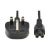 P060-02M-UK front view thumbnail image | Power Cords and Adapters