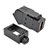 HDMI All-in-One Keystone/Panel Mount Angled Coupler (F/F), Black P164-000-KPA-BK