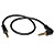 3.5mm Mini Stereo Audio Cable with one Right-Angle plug (M/M), 1 ft. (0.31 m) P312-001-RA