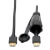 High-Speed HDMI Cable (M/M) - 4K 60 Hz, HDR, Industrial, IP68, Hooded Connector, Black, 3 ft. P569-003-IND