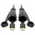 High-Speed HDMI Cable (M/M) - 4K 60 Hz, HDR, Industrial, IP68, Hooded Connectors, Black, 12 ft. P569-012-IND2
