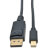 Mini DisplayPort to DisplayPort Adapter Cable (M/M), 4K 60 Hz, Black, 3 ft. (0.9 m) P583-003-BK